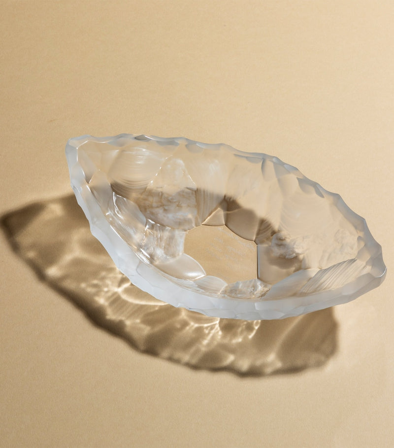 Lalique Silex Bowl crystal decorative, imported from the UK