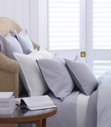 Harrods Ralph Lauren Home Oxford Blue Square Pillow Sham 65cm x 65cm- Buy online at McGrocer