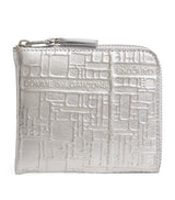 Harrods Comme des Garçons Wallet Leather Zipped Logo Embossed Card Holder- Buy online at McGrocer