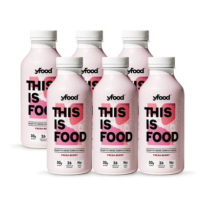 Holland & Barrett yfood Ready to Drink Complete Meal Fresh Berry Drink 6x500ml- Buy online at McGrocer