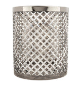 Harrods Bevelled Crystal Open Bin with Chrome Plated Rim- Buy online at McGrocer