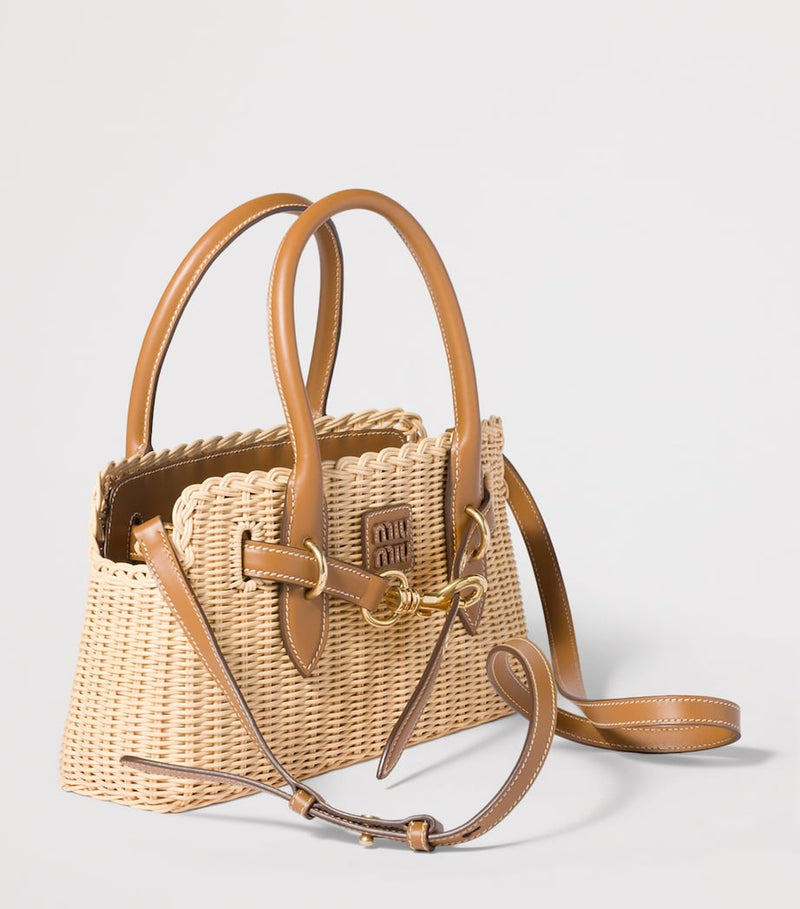 Miu Miu wicker Aventure top-handle bag (British brand)