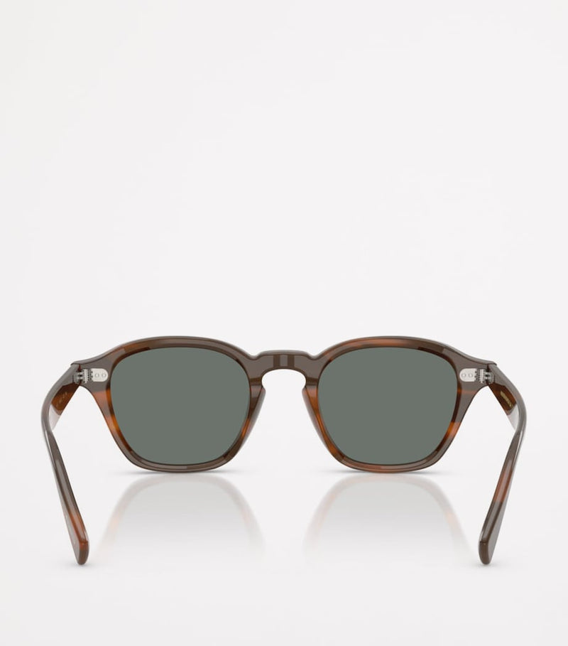 Oliver Peoples Eyles square sunglasses mirrored lenses, imported from the UK