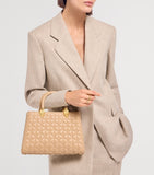 Bvlgari Serpentine Duo top-handle bag in quilted lambskin - British product