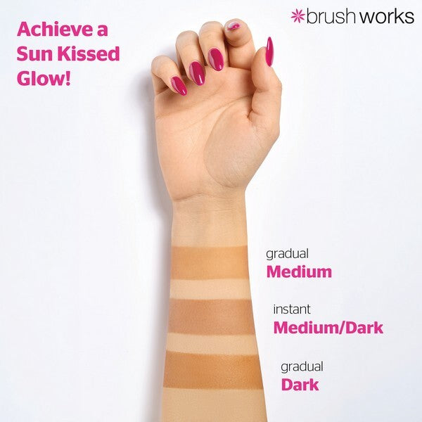 Brushworks Gradual Tanning Lotion Dark 150ml - British product