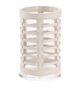 Harrods Riviere Small Woven Leather Barcelona Hurricane Lantern 32cm- Buy online at McGrocer