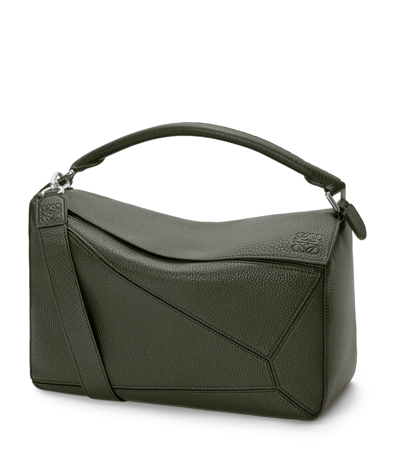 LOEWE Puzzle large leather top-handle bag, UK version