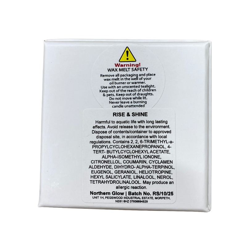 Scented wax melt squares with natural wax (British brand)