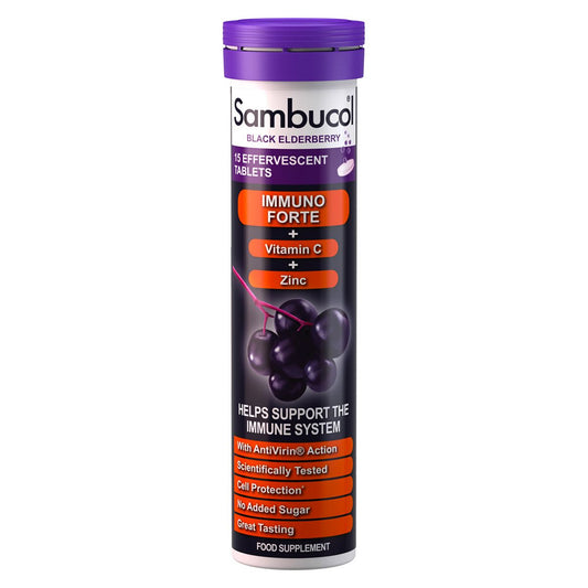Sambucol Immuno Forte Effervescent Food Supplement - 15 Tablets GOODS Boots   