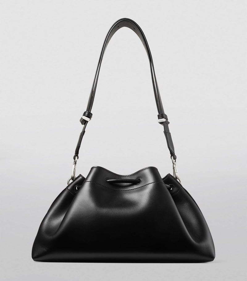 Jimmy Choo Cinch bucket bag leather chain drawstring, UK version