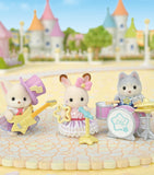 Sylvanian Families starry concert toy set with three babies and instruments, British brand
