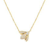 Harrods Chaumet Bee de Chaumet Yellow Gold and Diamond Necklace- Buy online at McGrocer