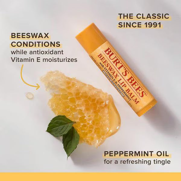 Burt's Bees lip balm beeswax 4.25g - British product