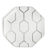 Harrods Wedgwood Gio Platinum Octagonal Fine Bone China Serving Plate (23cm)- Buy online at McGrocer