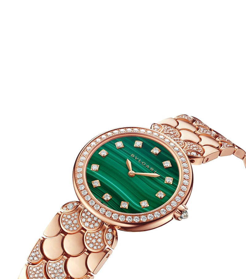 Bvlgari Divas Dream rose gold diamond watch 33mm - British product