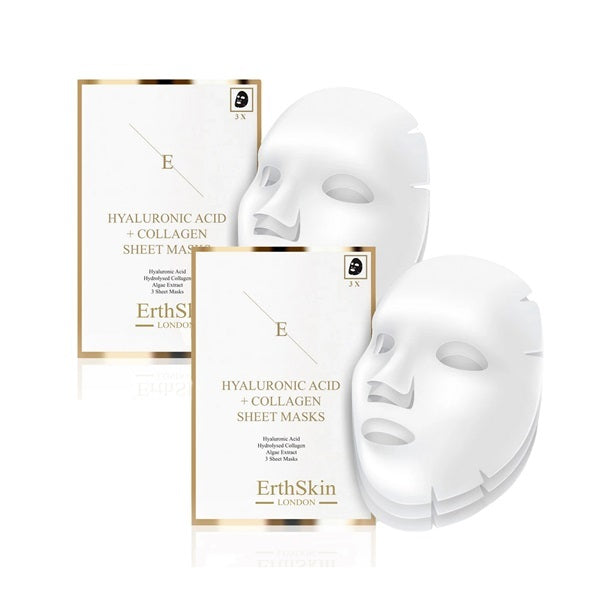 ErthSkin - 2 x Hyaluronic Acid & Collagen Mask - 3 Sheets