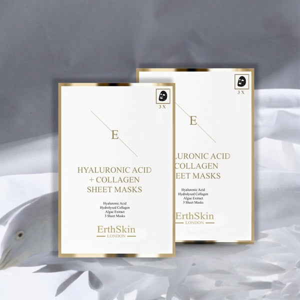 ErthSkin - 2 x Hyaluronic Acid & Collagen Mask - 3 Sheets