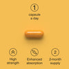 SuperSelf turmeric curcumin 95% with black pepper 60 capsules (British brand)