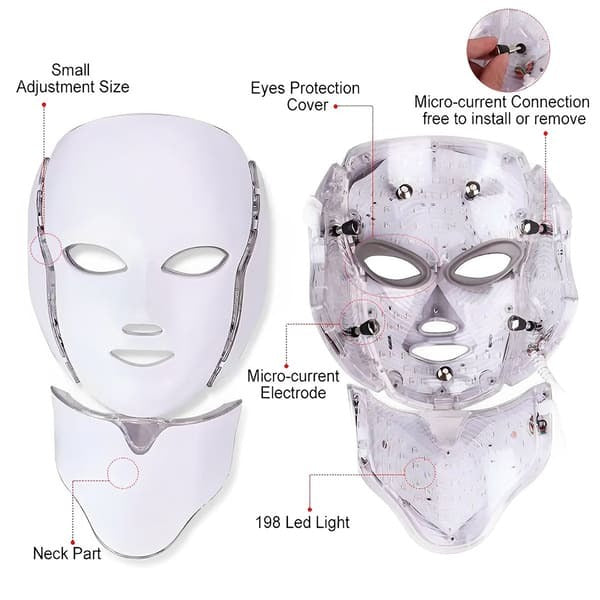 ErthSkin 7 Colour Face and Neck LED mask limited edition (British brand)