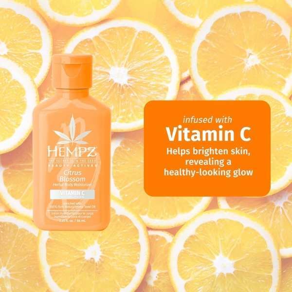 Hempz Citrus Blossom herbal body moisturiser 66mL, UK version