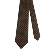 Harrods Dunhill Mulberry Silk Printed Tie- Buy online at McGrocer