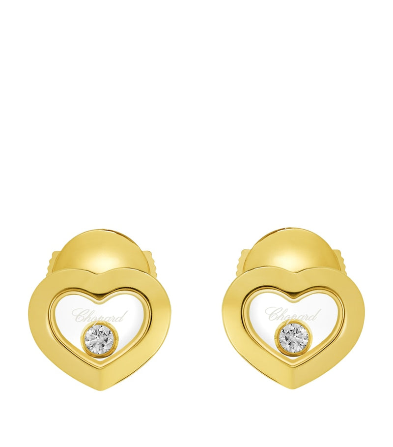 Chopard Happy Diamonds 18k yellow gold earrings - British product