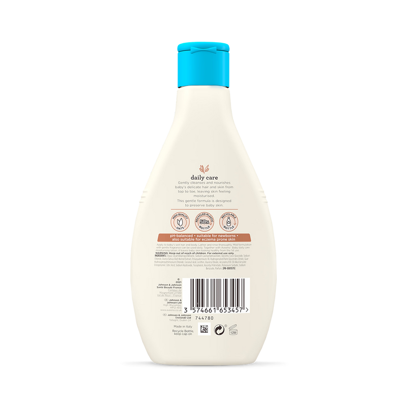 Aveeno Baby Daily Care Haar & Körper Shampoo 250ml - Britisches Produkt