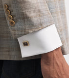 Deakin & Francis Vault Cufflinks gold-tone enamel, imported from the UK