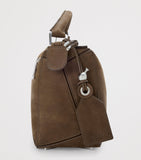 LOEWE Small Suede Featherlight Puzzle top-handle bag (British brand)