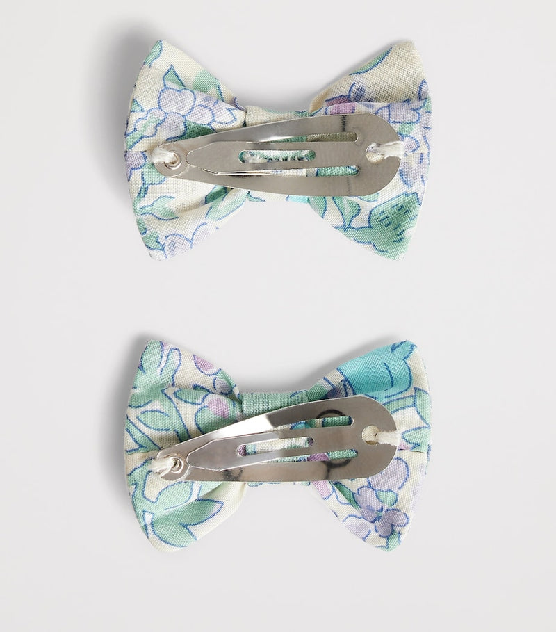 Bonpoint Liberty print cotton hair clips - British product