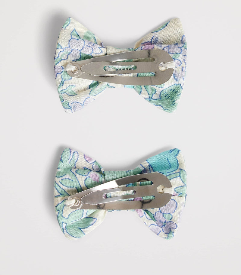 Bonpoint Liberty print cotton hair clips - British product