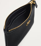Valentino Garavani VLogo Signature leather pouch H11cm x W15.5cm, UK version