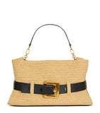 Balmain medium faux-raffia Anthem shoulder bag (British brand)