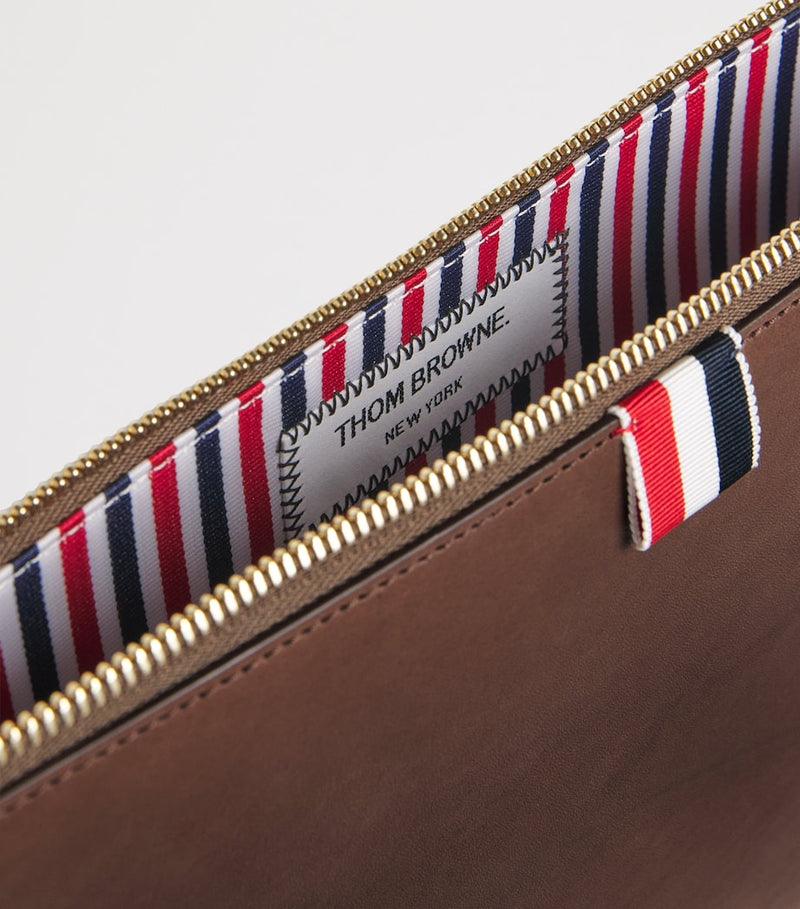 Thom Browne leather folio bag medium gusset - British product