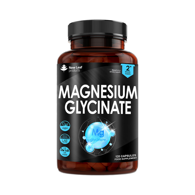 Magnesium Glycinate supplement capsules 120 count - British product