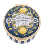 Halcyon Days When Life Gives You Lemons enamel box, UK version