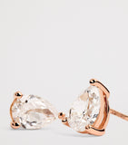 Harrods pear cut diamond stud earrings 1ct (British brand)