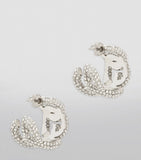 Dolce&Gabbana embellished DG Millennials logo earrings brass glass, imported from the UK