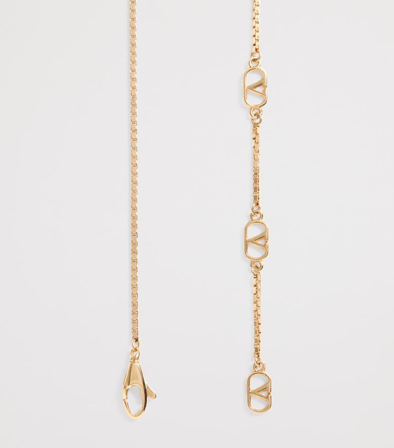 Valentino Garavani crystal VLogo Signature necklace, UK version