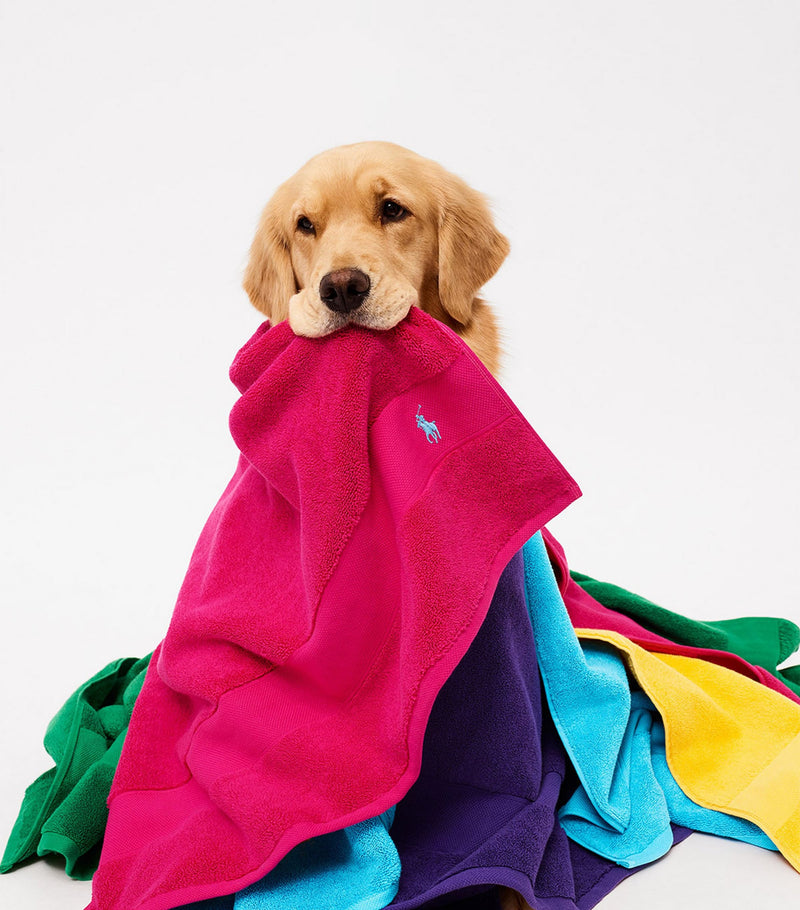 Ralph Lauren Polo Player bath towel 70cm x 140cm, imported from the UK