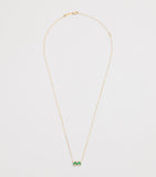 Suzanne Kalan emerald and diamond pendant necklace, imported from the UK