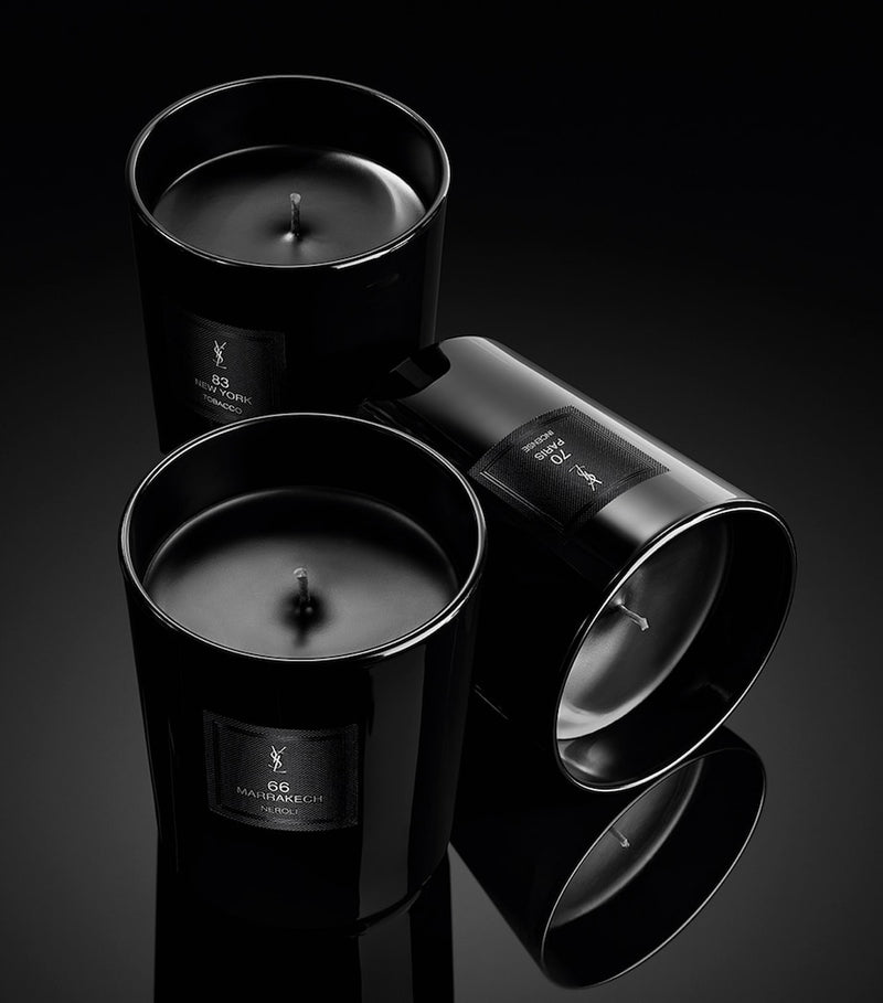 YSL Marrakech black wax scented candle in glass 220g (British brand)