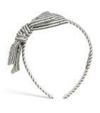 Il Gufo Stripe Bow headband, UK version