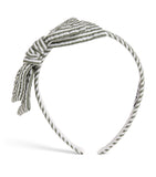 Il Gufo Stripe Bow headband, UK version