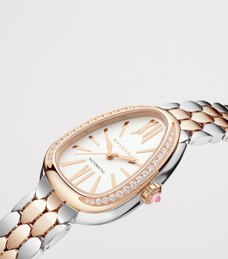 Bvlgari Serpenti Seduttori rose gold diamond watch 34mm (British brand)