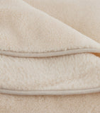 SHLEEP reversible merino knit throw 190cm x 123cm (British brand)