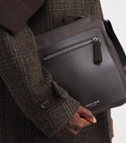 Giorgio Armani leather-trim cross-body bag - British product