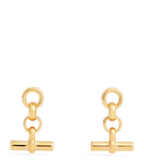 Harrods Tilly Sveaas Gold-Plated T-Bar Drop Earrings- Buy online at McGrocer