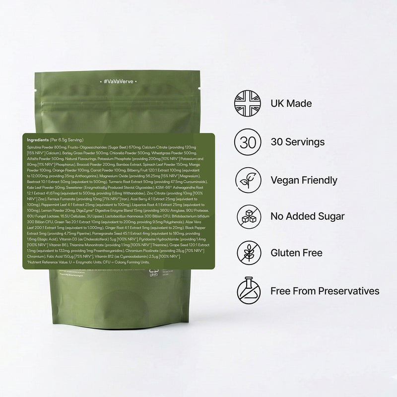Verve Transparent Greens V40 greens powder - British product