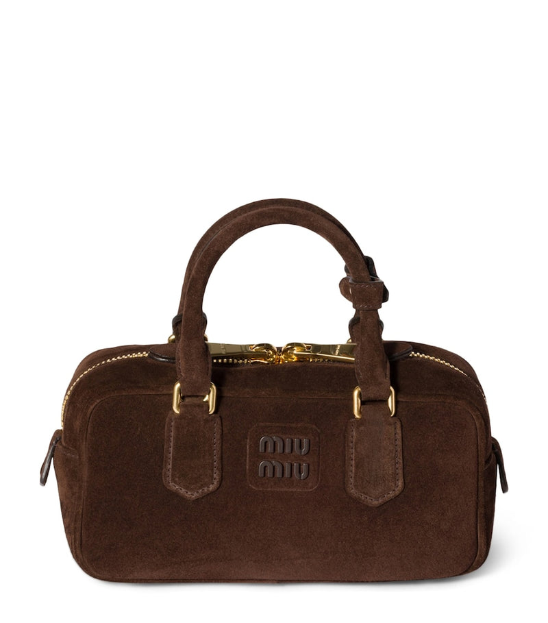 Miu Miu suede Arcadie top-handle bag - British product